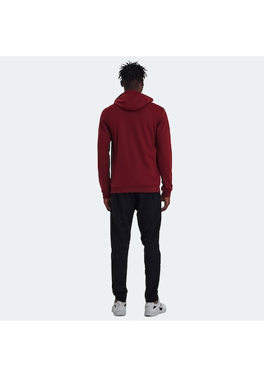 Slazenger RICH Erkek Fermuarlı Kapüşonlu Cepli Bordo Eşofman Takımı