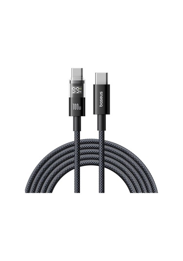 Baseus Display 100w Type-c'den Type-c'ye Hızlı Şarj Kablosu, Uzunluk:2 M
