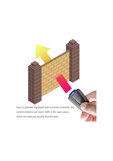 Ranyeek Yüksek Sesli Bisiklet Alarmı - 115db, Uzaktan Kumandalı, 5 Ses Modu, Su Geçirmez, Şarj Edilebilir 400mah
