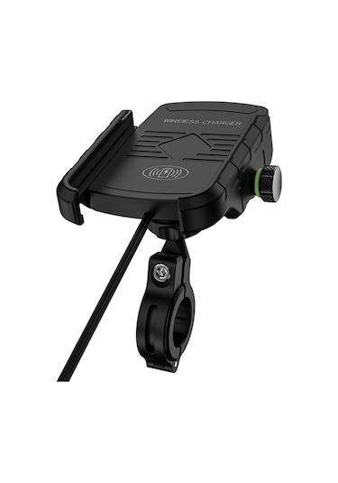 Xiyyadms Motosiklet İçin Kablosuz Şarj Tutucu, 15w Maks Güç, Otomatik Uyum, Siyah-mavi-kırmızı-gri Renk Seçeneği