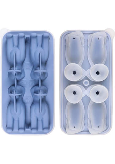 Suofeng Evcil Hayvan Şekilli 3d Buz Kalıbı - 4'lü Labrador Buz Küpleri Yapın Çok Renkli