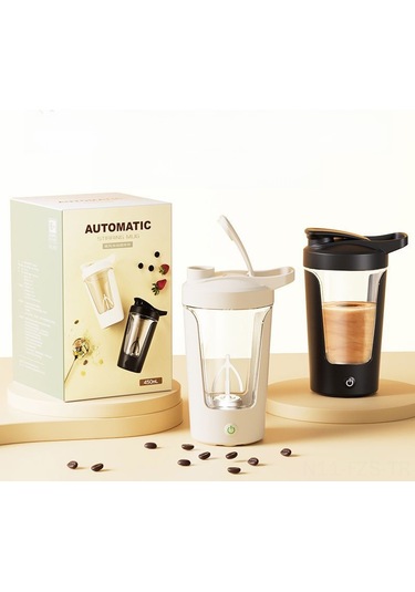 Fosenze 450ml Siyah Otomatik Çalkalama Bardak - Elektrikli Kahve/süt Çırpıcı, Usb Şarjlı, Pratik Kullanım, Sağlıklı Pp Malzeme Diğer