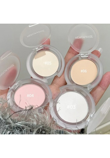 Tek Renkli Mat Beyaz Vurgulayıcı Paleti Kalıcı Yüz Şekillendirici Gölge Doğal 01 C01