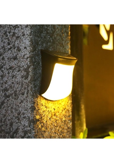 Cbtx Ds1111 4pcs Su Geçirmez Ev Bahçesinde Sundurma Lambası Led Solar Duvar Asılı Işık Ev Bahçe Dekorasyonu - Sıcak Beyaz Işık Diğer