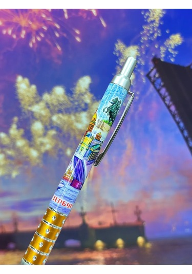 Bjorn 5'i 1 Arada Tükenmez Kalem Seti, St. Petersburg Hatıraları 475775219 Mavi