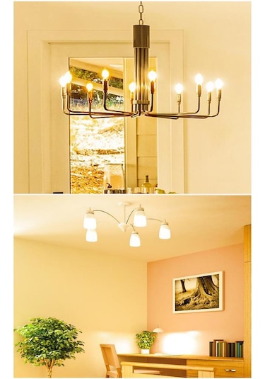 Panasonic 6,5w 50w Led Mum Ampul Sarı 2700k - E14 3 Adet Avize Lambası