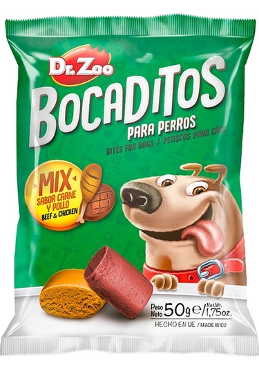 Dr. Zoo Bocaditos Tavuk & Biftekli Yetişkin Köpek Ödülü 50 G