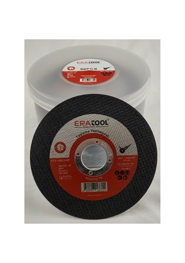 Metal Kesme Taşı 115 1.0 22.2mm Inox Era16831 Eratool 50 Adet