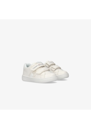 Tommy Hilfiger Flag Velcro Bebek Bej Spor Ayakkabı T1a9-33726-0375100 Bej