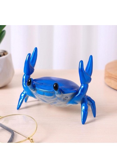 Mavi Vaorlo Sevimli Yengeç Tutucu Akıllı Telefon Pan Gözlük Telefon Tutucu Masası Standı Yaratıcı Braketi Canlı Film İzle