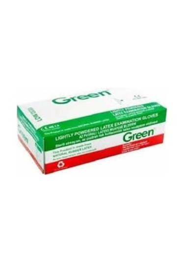 Green Lateks Eldiven Pudralı 100 Lü Large