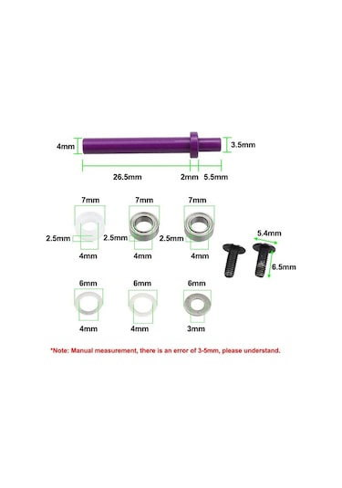 Suntek Balıkçılık Reel Şaft Onarım Aracı Rocker Dıy Mor