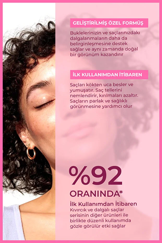 Enzym Cosmetics Kıvırcık Ve Dalgalı Saçlar İçin Bukle Belirginleştirici Saç Bakım Spreyi 200 Ml