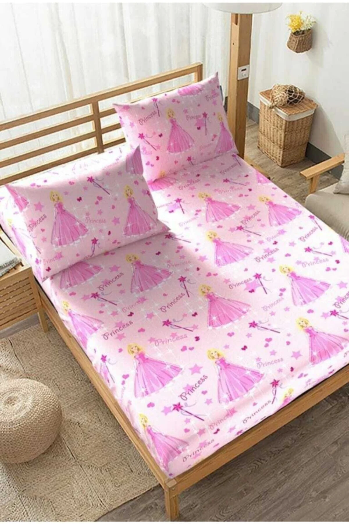 Tek Kişilik Premium Ranforce Yumuşak Dokulu Lastikli Çarşaf Takımı Beyaz Ekose