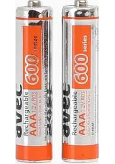 Avec 600 Mah İnce Pil 2'Li