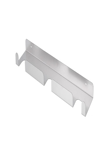 Youmex Stainless Steel Pizza Peel Stand: Sağlam Gümüş Renkli Pizza Aleti Tutucu 41.5x8.3x3 Cm Gümüş