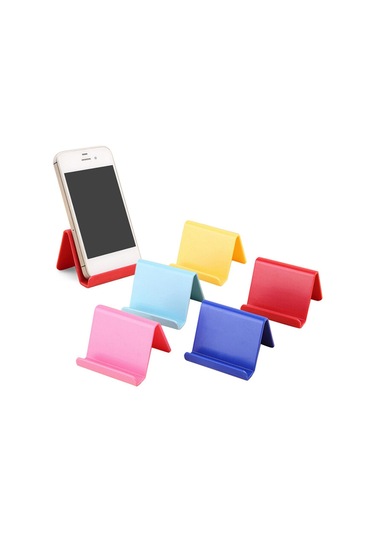 Adet Evrensel Plastik Telefon Tutucu Standı Tabanı Iphone İçin Samsung İçin Xiaomi Akıllı Telefon İçin Şeker Renk Telefon Braketi -