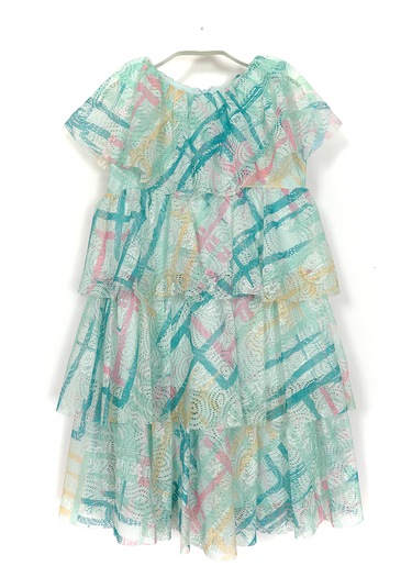 Askılı Kollu Katlı Kız Çocuk Yazlık Elbise 2032 Çok Renkli