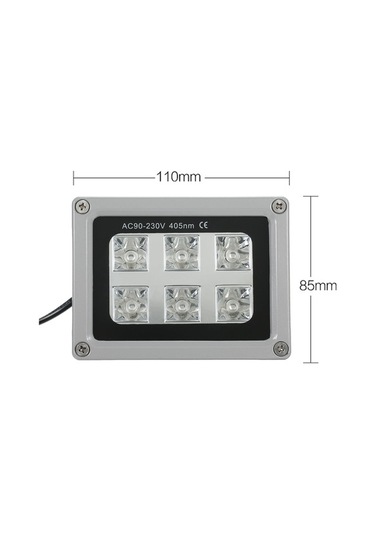 Tongxida Mini Uv Reçine Kürleme Lambası - 6 Led, 405-410nm, Taşınabilir, Güçlü, Alüminyum, Kompakt Diğer