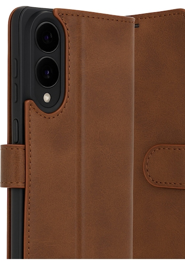 Newface Samsung Uyumlu Galaxy S25 Edge Trend S Plus Kapaklı Kılıf - Taba Taba
