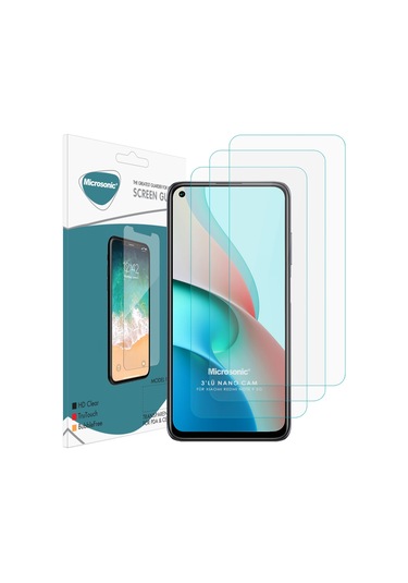 Microsonic Xiaomi Redmi Note 9 5g Screen Protector Nano Glass Cam Ekran Koruyucu 3 Pack