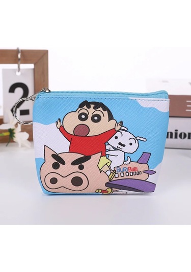 Mınıso Yeni Şirin Crayon Shinchan Çocuk Çizgi Film Cüzdanı - Erkek Ve Kız Öğrenciler İçin Cep Cüzdanıunisex Altın