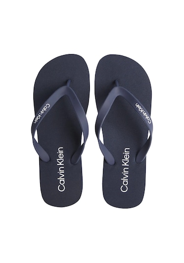 Erkek Ck Flıp Flop Rubber Parmak Arası Terlik - Lacivert Lacivert