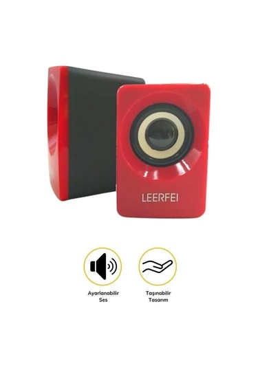 9048523491517 - Buffer N62 1+1 Multimedia Usb Ve Jacklı Mini Hoparlör Yüksek Stereo Ses Sistemi