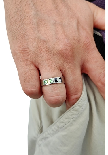 Chavin Çelik Silver Joker Erkek Yüzük Ev37 001