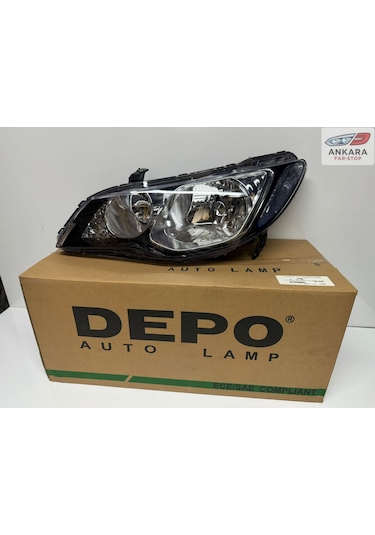 Honda Civic Fd6 2007-2009 Makyajsız Kasa Far Lambası Sol Sedan Xenonsuz Tip-sol Far-depo Marka