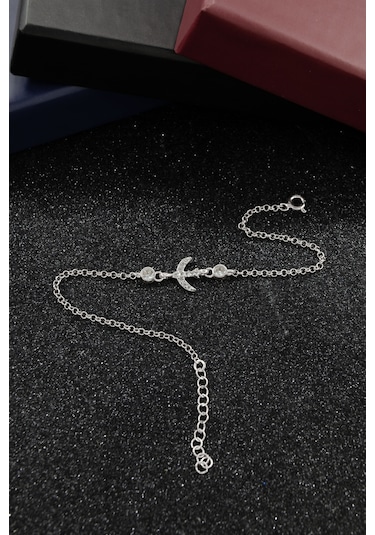 Parmas Design Kırlangıç Temalı 925 Ayar Gümüş Kadın Ayarlanbilir Bileklik - Gümüş