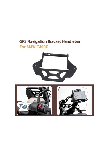 Xuweiwei Bmw C400x Motorcycle Black 12mm Gps Navigasyon Braketi Akıllı Telefon Kamera Tutucu
