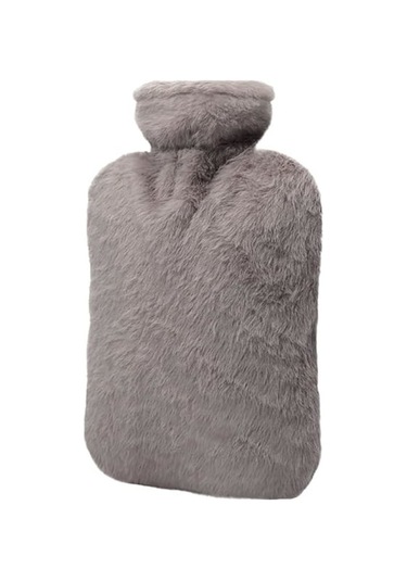 Xj Kapaklı Sıcak Su Torbası, Boyun, Omuz Ağrısı Ve El Isıtıcısı İçin 2l Pvc Sıcak Su Torbası, Adet Sancıları, Sıcak Kompres Ve Soğuk Terapi Gri Diğer