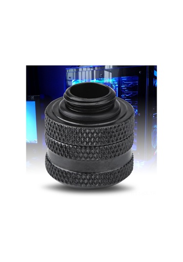 Kangvka Bilgisayar Sıvı Soğutma 14mm Katlanır Bakır Bağlantı Elemanı, 3 Katlı Sealing Ring, Rohs Onaylı, Sağlam Ve Kolay Kurulum Siyah, Gasket Rengi Rastgele