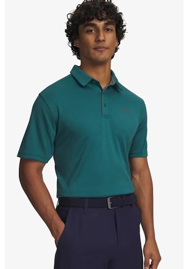 Under Armour Tech Polo Erkek Tişört Yeşil