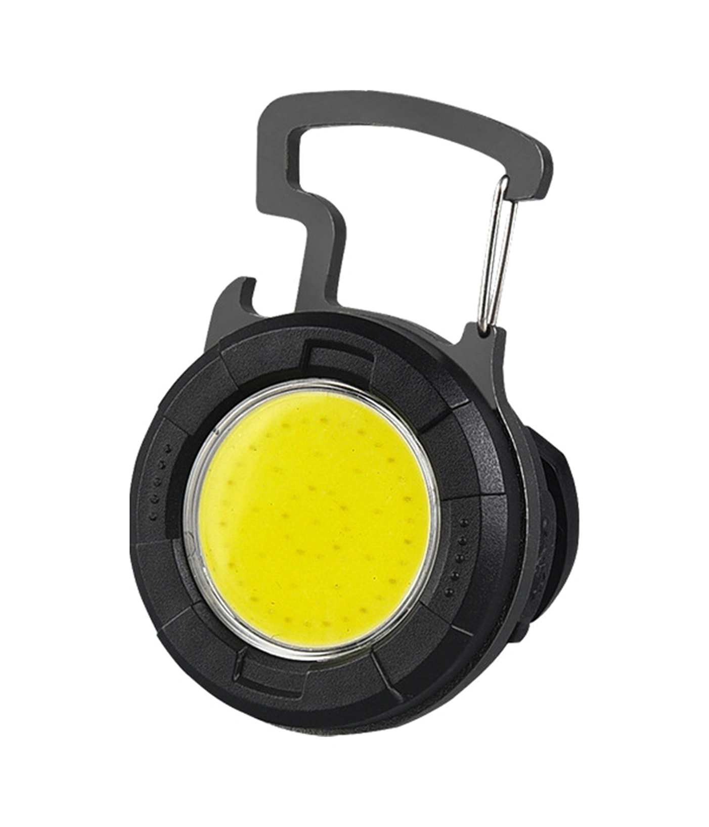 Xindoker Cob Led Multifonksiyonel Fener: 4 Seviye Parlaklık, Kırmızı-beyaz Işık, Anahtar Zinciri, Şapka Klembi, Manyetik Tutma Ve Şişe Açıcı - Type-c Şarjlı Siyah