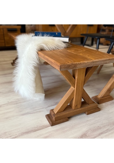 Ntconcept VitrA Masif Ahşap Ayaklı Bench