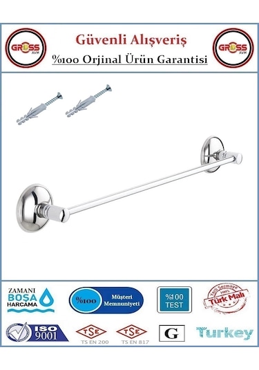 Havluluk Paslanmaz Nikel - Düz Uzun