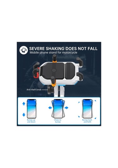 Dancemonkey Su Geçirmez 360 Dönebilen M8 Vidalı Motosiklet Tutucu - 3.5-6.5 İnç Diğer