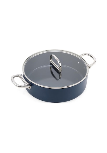 Jj Space 28 Cm Kapaklı Sığ Tencere Renkli