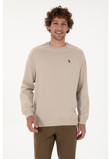 U.s. Polo Assn. Erkek Taş Sweatshirt 50313752-vr049 Tas