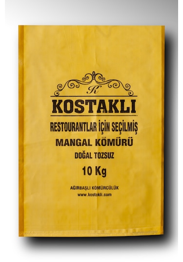 Kostaklı Meşe Mangal Kömürü Restoranlar İçin Seçilmiş 10 KG