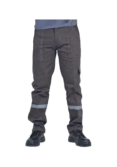 Şensel, Reflektörlü Kışlık İş Pantolonu, Gri, Komando Cepli -73E8