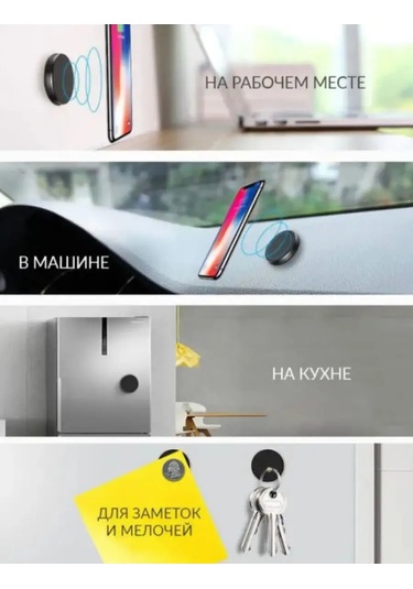 Ceholer Araba İçin Manyetik Telefon Tutucu Yuvarlak 156591464 Siyah