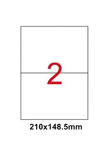 Multiofis 210X148.5 MM Laser Etiket 5102