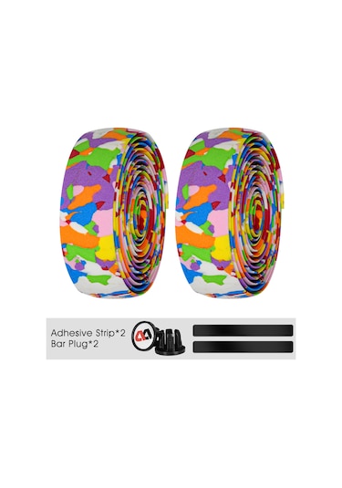 Cbtx Bisiklet Kendinden Yapışkanlı Köpük Gidon Bisiklet Kolu Bantı Renkli Çok Renkli