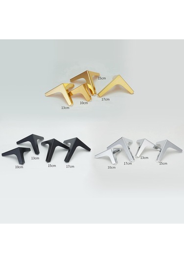 Suntek Magideal 4 Adet Demir Metal Mobilya Ayakları 10cm-siyah