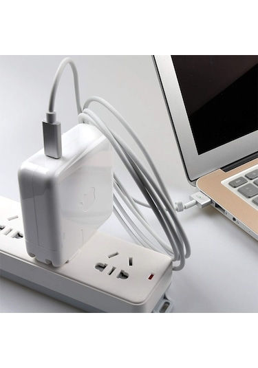 Ally MacBook Uyumlu Retina Pro 45W 60W 85W Usb C to Manyetik Şarj Kablo