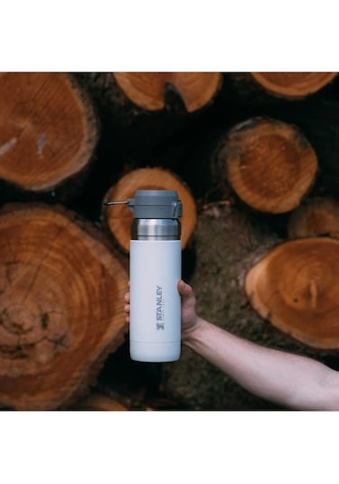 Stanley The Quick Flip Paslanmaz Çelik Buz Beyaz Termos 1.06 Lt Beyaz