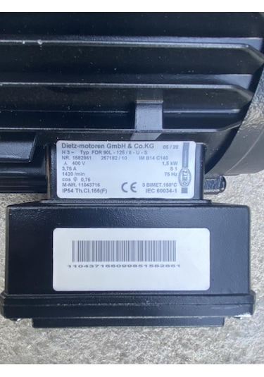 Dietz FDR 90L -125 / 6 - US Elektrik Motoru